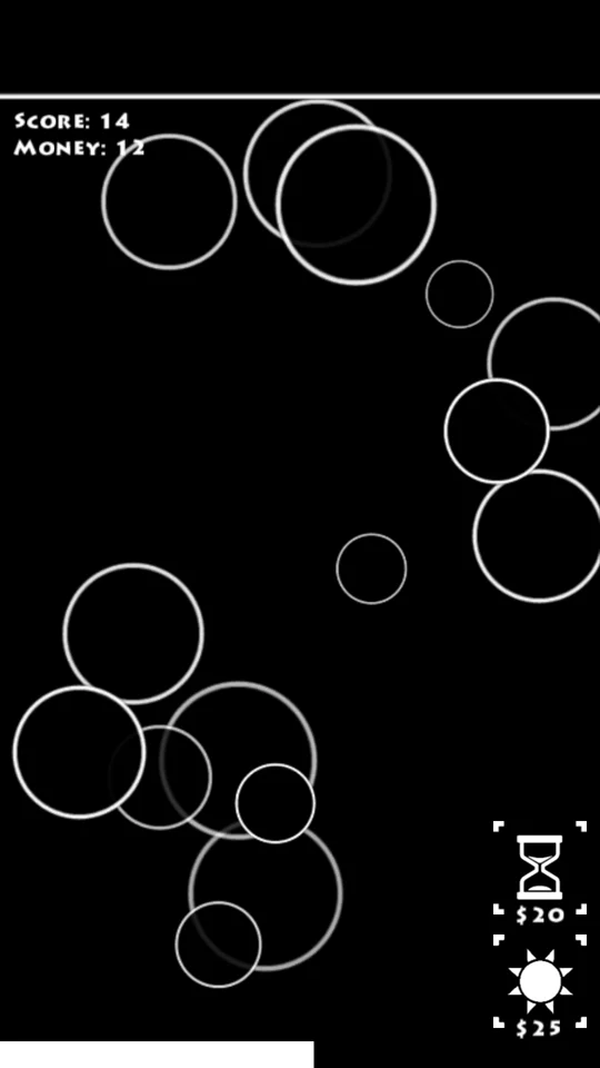 Eidetic on a phone: tap the last circle that appeared